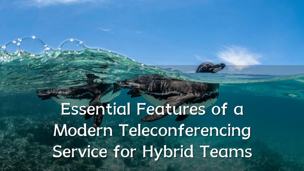 Essential Features of a Modern Teleconferencing Service for Hybrid Teams