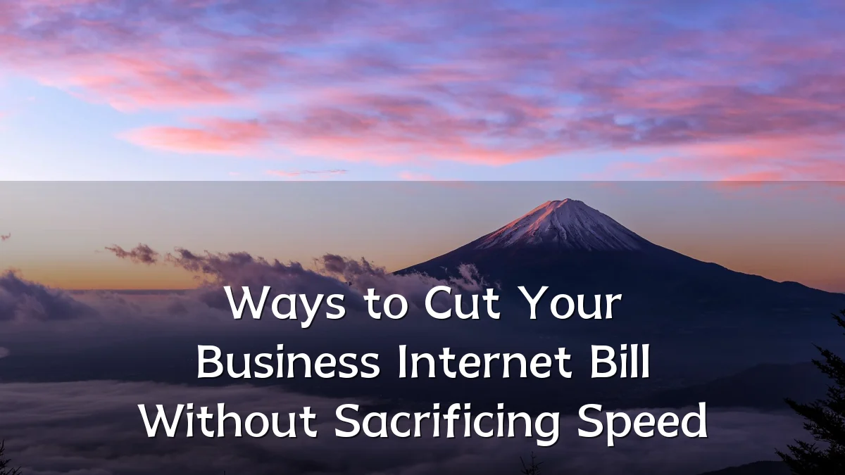 Ways to Cut Your Business Internet Bill Without Sacrificing Speed