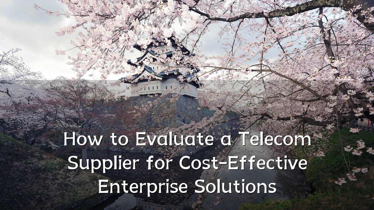 How to Evaluate a Telecom Supplier for Cost-Effective Enterprise Solutions