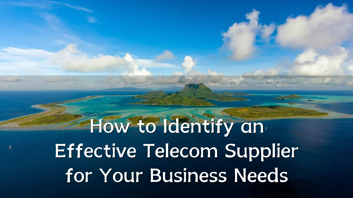 How to Identify an Effective Telecom Supplier for Your Business Needs